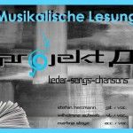 Projekt Д - Musikalische Lesung Projekt Д - Musikalische Lesung